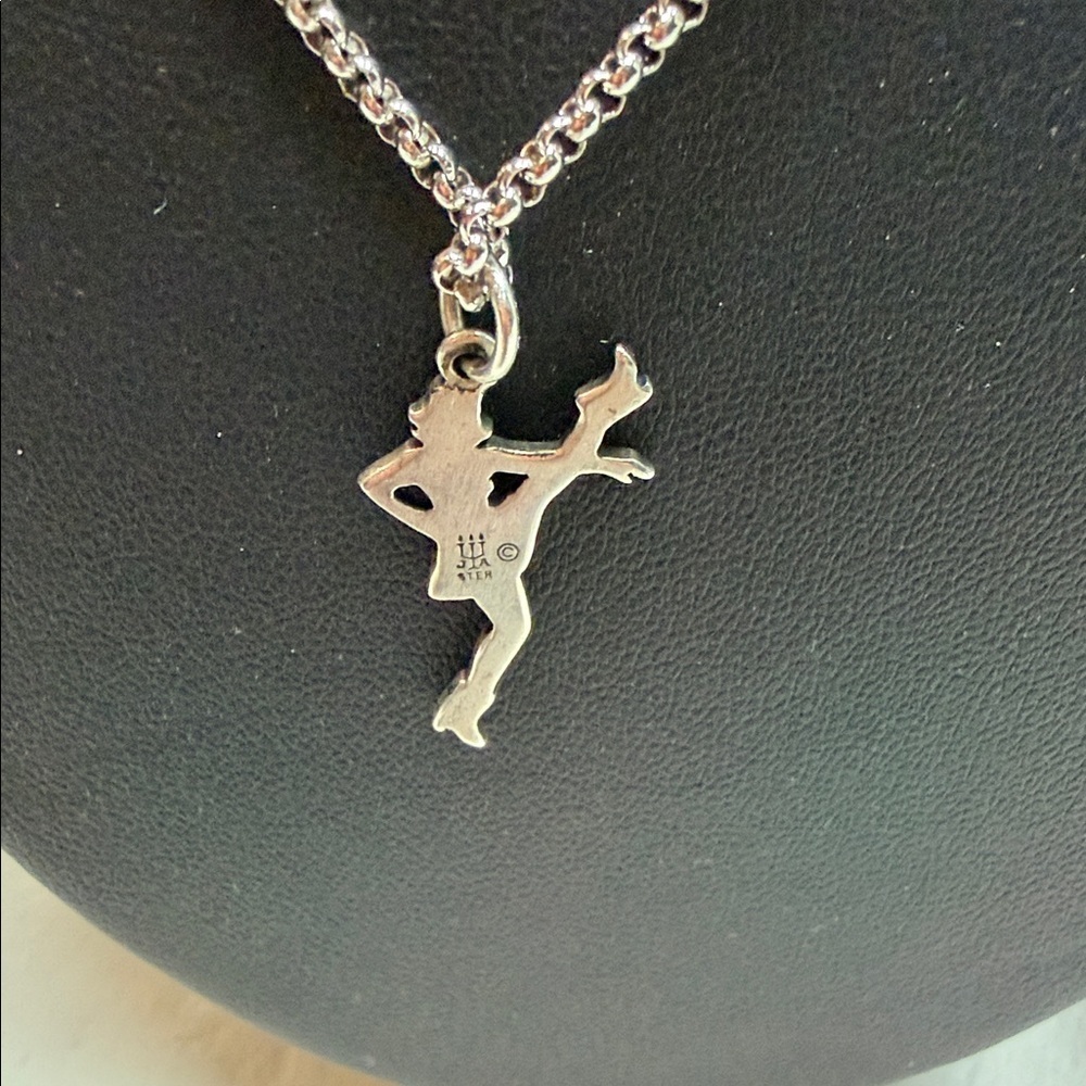 Retired James  Avery Sterling Silver Dancer Charm Necklace Cable Chain - Picture 3 of 6
